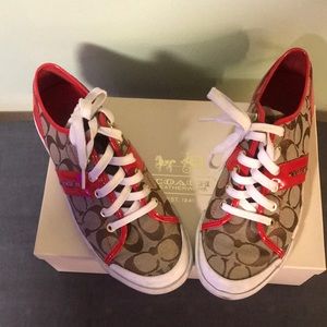 Coach sneakers, size 9.